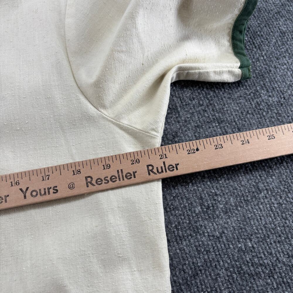 Vintage 1950s Contrast Piped Cabana Shirt Men’s M Bowler Patch Pocket Rockabilly - Picture 3 of 13